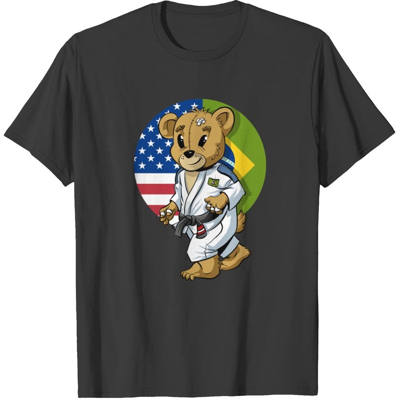 Usa Brazil Bjj Brazilian Jiu-jitsu Mascot T-shirt