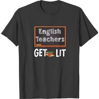 Book Chalk Teacher English Literature Blackboard T-shirt — Mens T Shirts