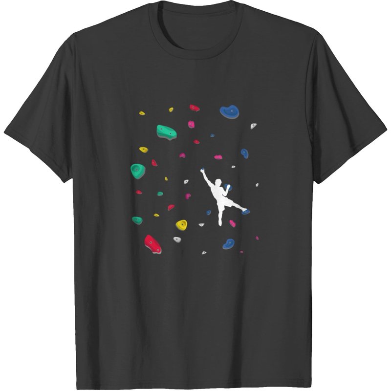 Climbing Boulder Wall Rock Climber Bouldering T-shirt — T-shirts pour hommes