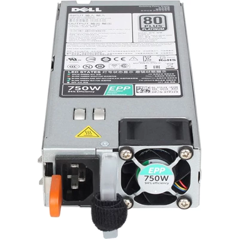 Dell 0V9VFC | 750-Watt 100-240V AC 10A 50-60Hz 80-Plus Platinum Hot-Plug Redundant Power Supply for PowerEdge R640/R740/R740XD/R940 Servers — Power Supplies