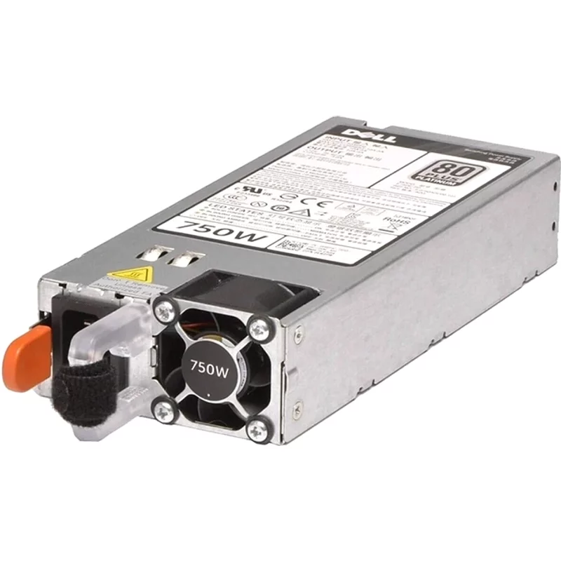 Dell W0CTF | 750-Watt 100-240V AC 10A 50-60Hz 80-Plus Platinum Hot-Plug Redundant Power Supply for PowerEdge R520/R620/R720/R720XD/R730/R820/R920 Servers — Bloc