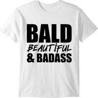 Bald Beautiful And Badass 2 T-shirt — T-shirts pour hommes