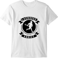 Lacrosse Addict T-shirt, Lacrosse Player Shirt