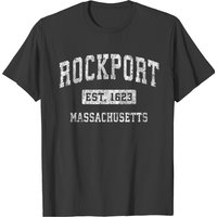 Rockport Massachusetts Ma Vintage Established Spor T-shirt