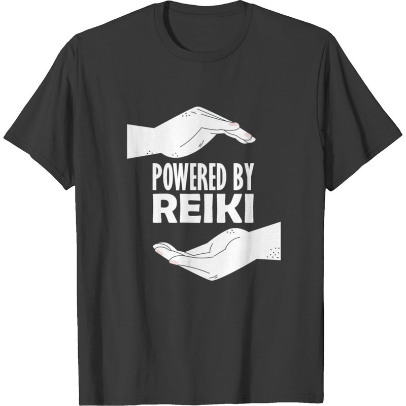 Powered By Reiki And Meditation T-shirt — T-shirts pour hommes