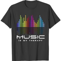 Dj Techno Therapy Music Equalizer Edm Party T-shirt