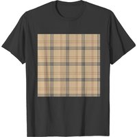 Plaid Pattern T-shirt, Vintage Shirt — Mens T Shirts