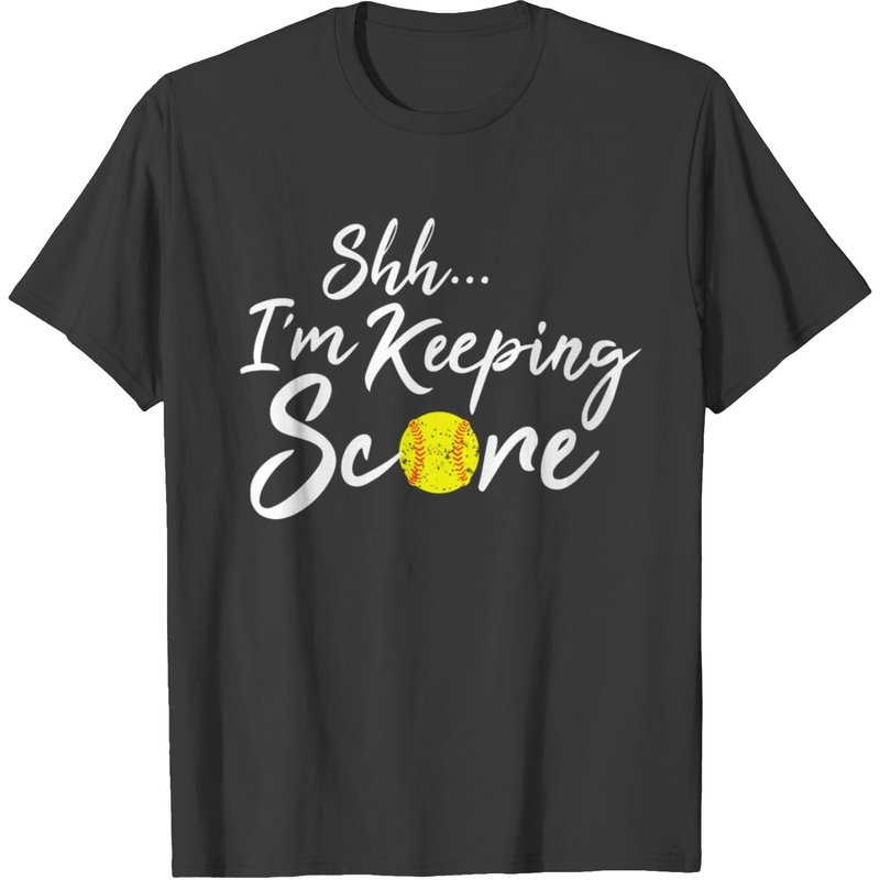 Scorekeeper Softball Team Scorebook Keeper Gift Te T-shirt — Mens T Shirts