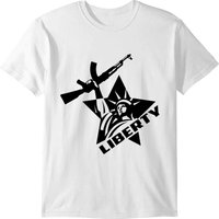 Statue Of Liberty Ak 47 Star T-shirt