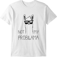 Not My Problama | Funny Lama Design T-shirt — T-shirts pour hommes