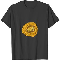 Clenched Fist Breaking Brick Stone Wall Drawing T-shirt
