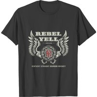 Rebel Yell-since 1849-bourbon Whiskey-logo T-shirt
