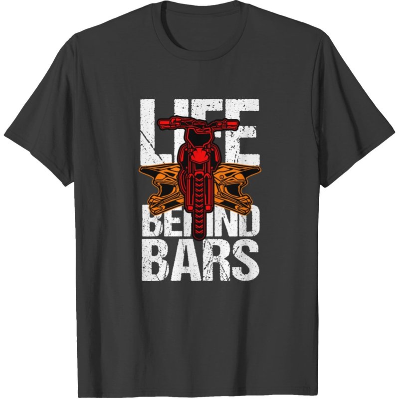 Life Behind Bars Motocross Ultimate Speed Giftidea T-shirt — Mens T Shirts