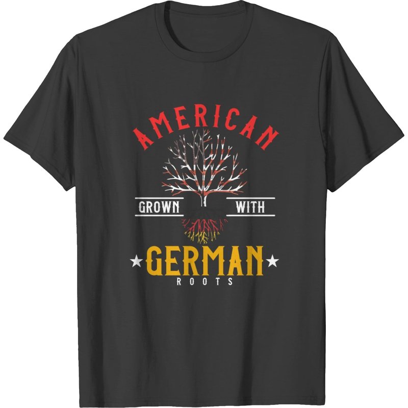 American Grown With German Roots T-shirt — Mens T Shirts