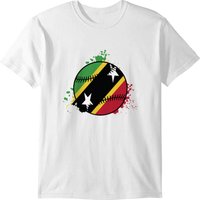 Saint Kitts And Nevis Baseball T-shirt