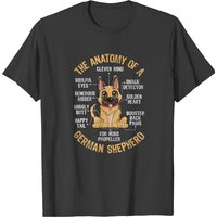 Anatomy Of A German Shepherd T Shirt Funny Dog Lov T-shirt