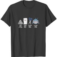 Kids Rock Paper Scissors Shark Gift Sharks T-shirt — Mens T Shirts