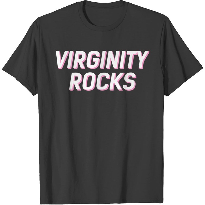 Virginity Rocks 2 T-shirt — Mens T Shirts