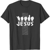 Asl Deaf Jesus Christian Sign Language Interpreter T-shirt — Mens T Shirts