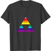 Zelda Inspired Rainbow Flag Triforce For Gay Pride T-shirt — Mens T Shirts