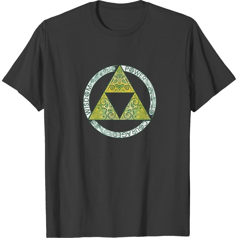 Triforce Link Zelda T-shirt — Mens T Shirts