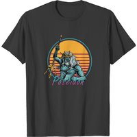 Poseidon God Of The Sea Greek Mythology 80s T-shirt