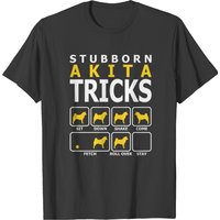 Stubborn Akita Dog Tricks T-shirt — Mens T Shirts