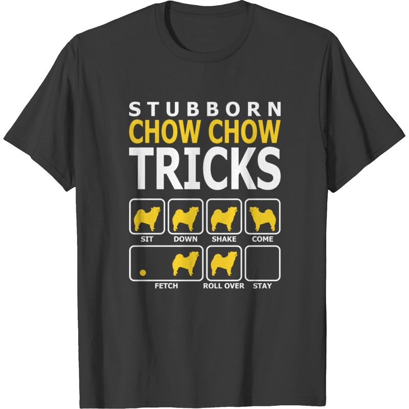 Stubborn Chow Chow Dog Tricks T-shirt — T-shirts pour hommes