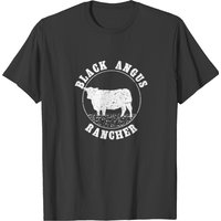 Black Angus Rancher / Black Angus Cow Farmer Shirt T-shirt — T-shirts pour hommes