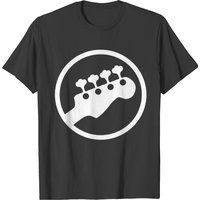 Bass Headstock Guitar Symbol2 T-shirt — T-shirts pour hommes