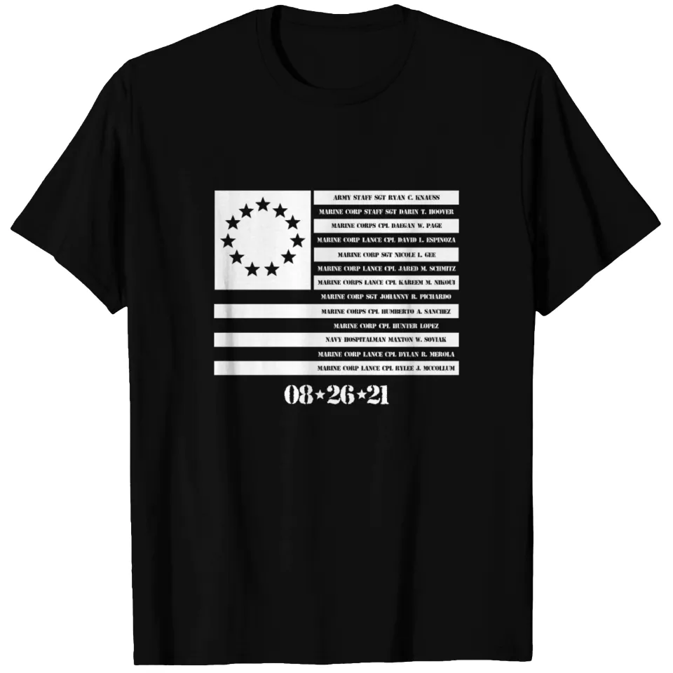13 Names of Fallen Soldiers Men's Heavyweight T-shirt in Black — Mens T Shirts