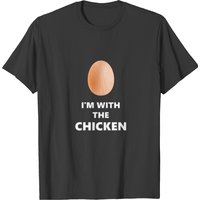 Fun I'm With The Chicken Egg Halloween Costume T-shirt — T-shirts pour hommes