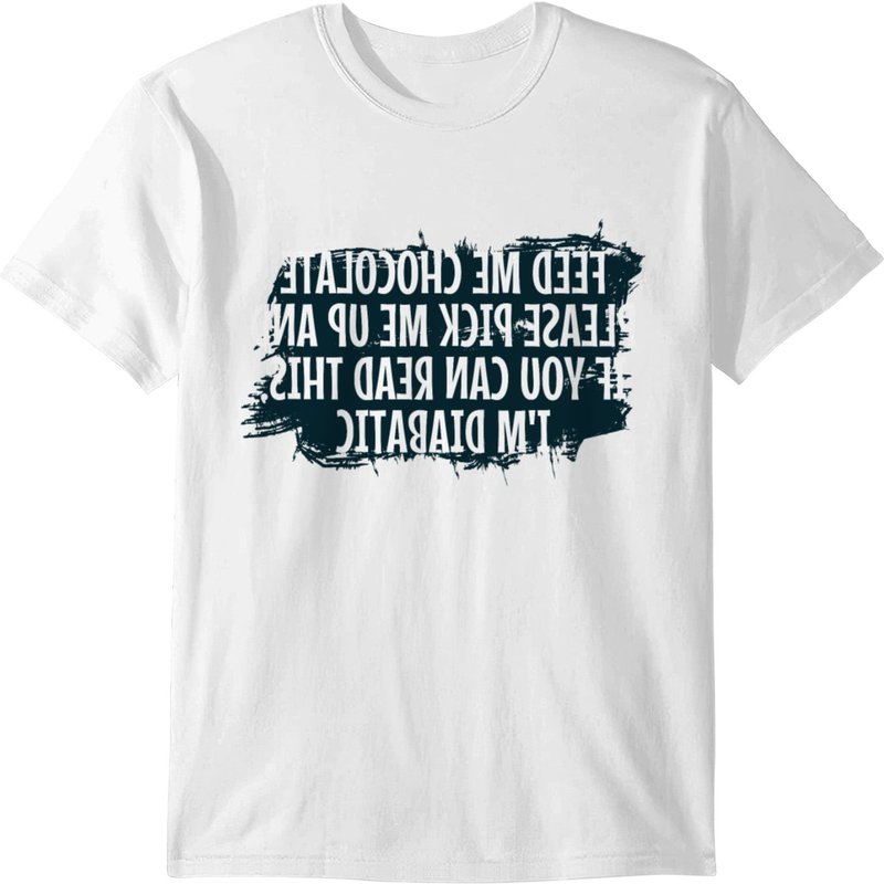Funny Diabetic Feed Meh Chocolate I'm Diabetic T-shirt — T-shirts pour hommes
