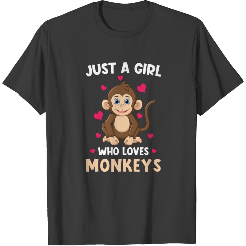 Monkey Just A Girl Who Loves Monkeys T-shirt — T-shirts pour hommes