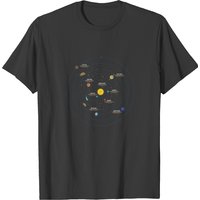 Astronomy Spacesolar System Moon Space Planet Star T-shirt
