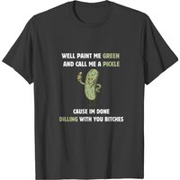 Funny Pickle Hilarious Relish Food Cucumber Lover T-shirt