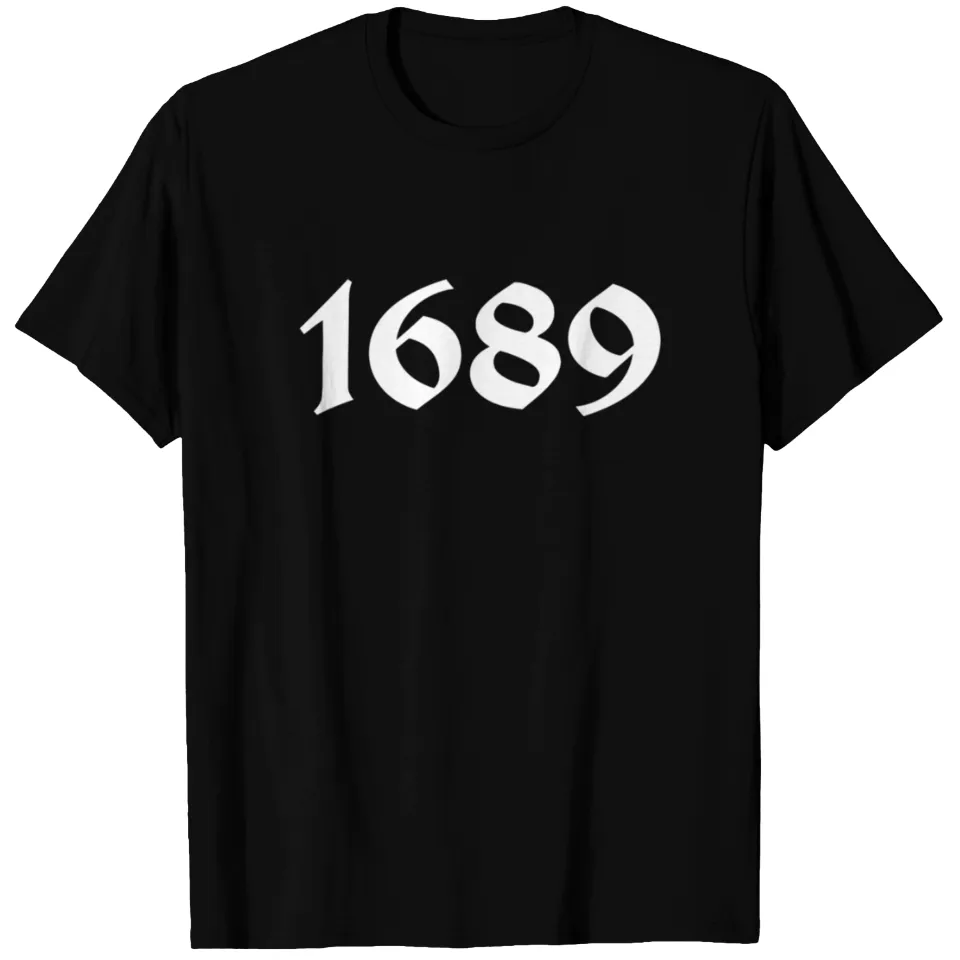 T-shirt lourd pour hommes 1689 Reformed Baptist en noir