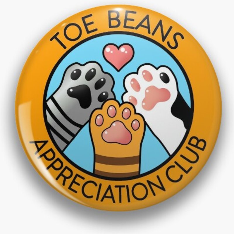 Toe Beans Appreciation Club Pin — Accessoires de mode