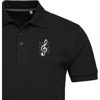 Musical Note Embroidered Polo For Man | Musician Polo Shirt — Chemises décontractées pour hommes