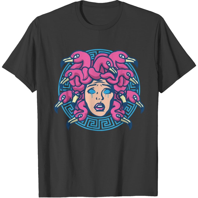 Flamingo Medusa T-shirt — Mens T Shirts