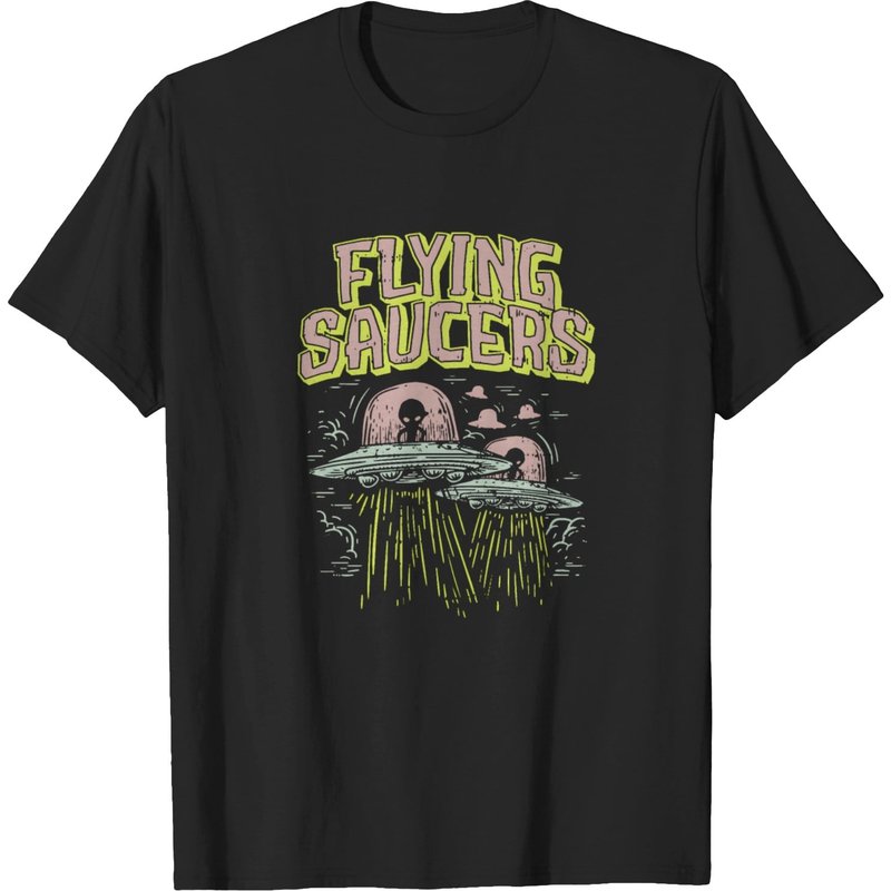 Flying Saucer Ufo Alien T-shirt — Mens T Shirts