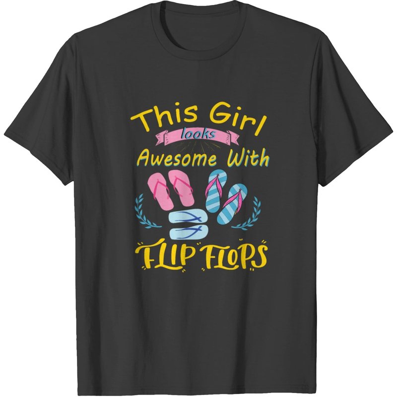 Flip Flop Girl T-shirt — T-shirts pour hommes