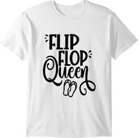 Funny Flip Flop Queen Summer Vacation Family Gift T-shirt — T-shirts pour hommes