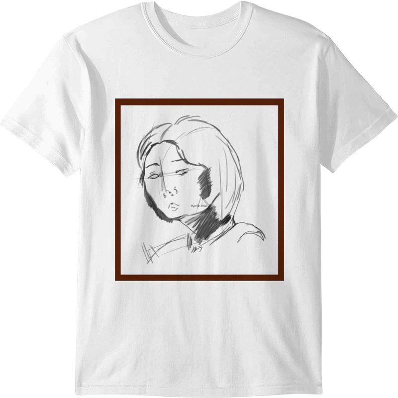Self-portrait Of Hye Rin Woo T-shirt — T-shirts pour hommes