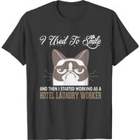 I Used Smile Started Working Hotel Laundry Worker T-shirt — T-shirts pour hommes