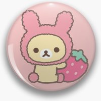 Rilakkuma Korilakkuma Strawberry Pin