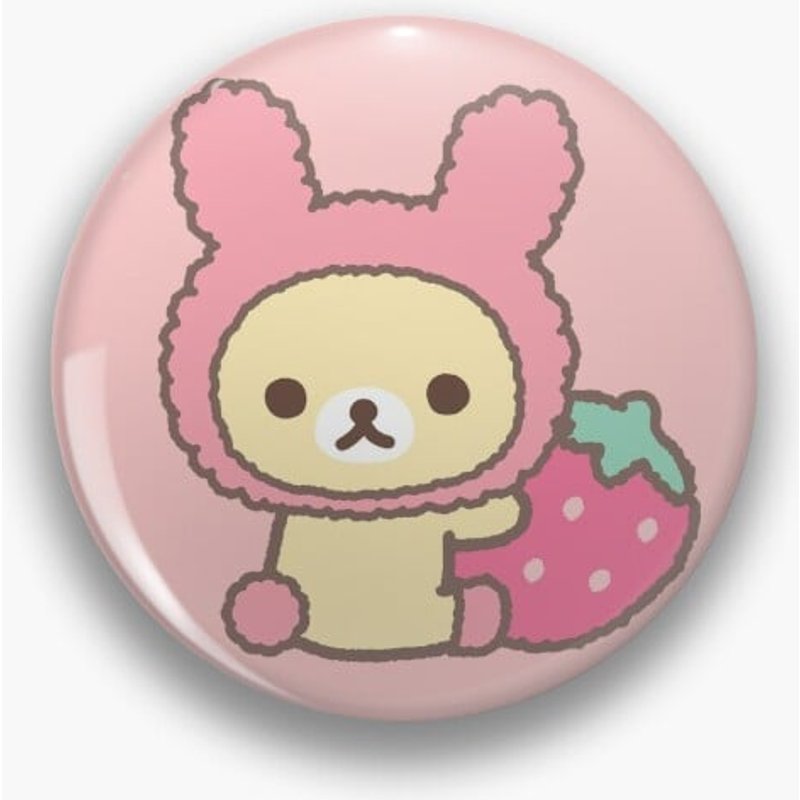 Rilakkuma Korilakkuma Strawberry Pin — Accessoires de mode