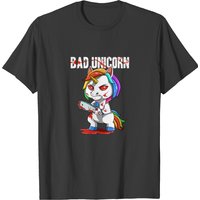 Sarcastic Bad Unicorn Chainsaw T-shirt