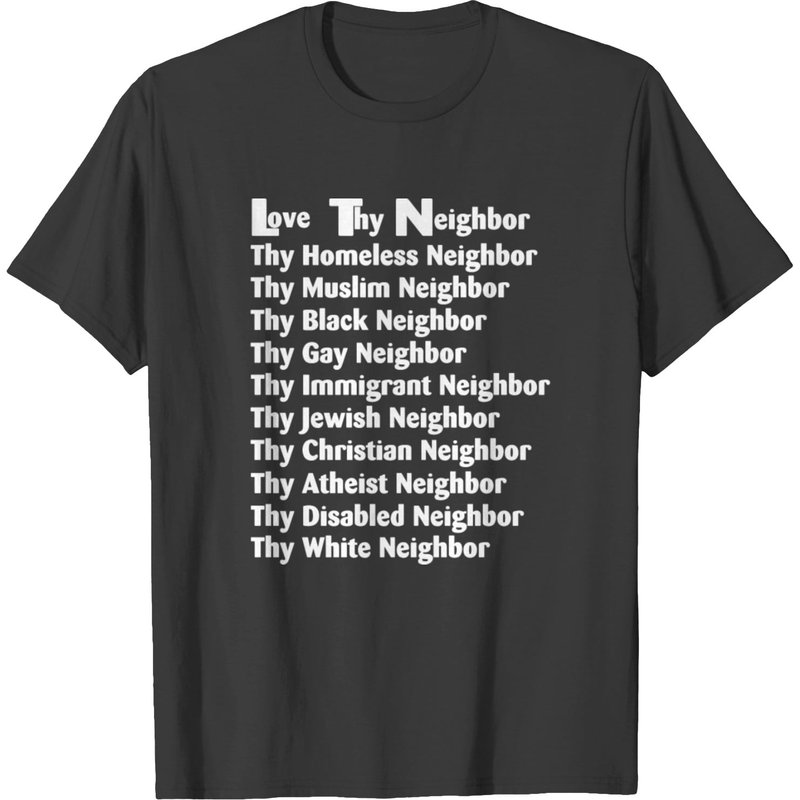 Compassion For All Neighbors T-shirt — T-shirts pour hommes