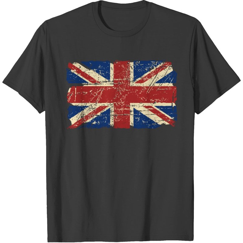 Union Jack Flag - Vintage Look T-shirt